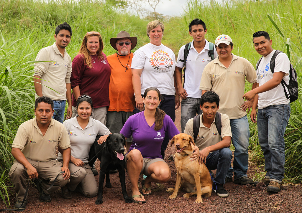Dogs for Conservation and Galapagos Biosecurity handlers and trainers together_16884249881_l
