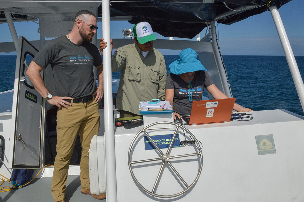 Island Conservation Galapagos National Park Seymour Norte invasive species Drone