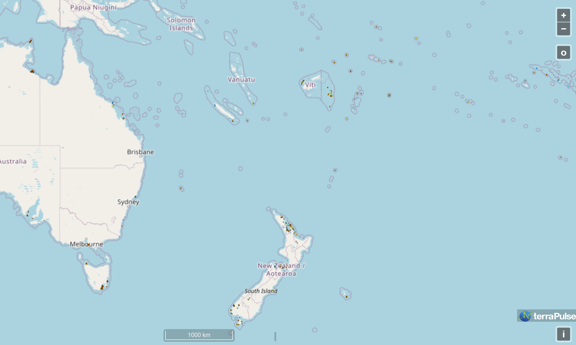 The data from this project is publicly available to view on a webtool by terraPulse.