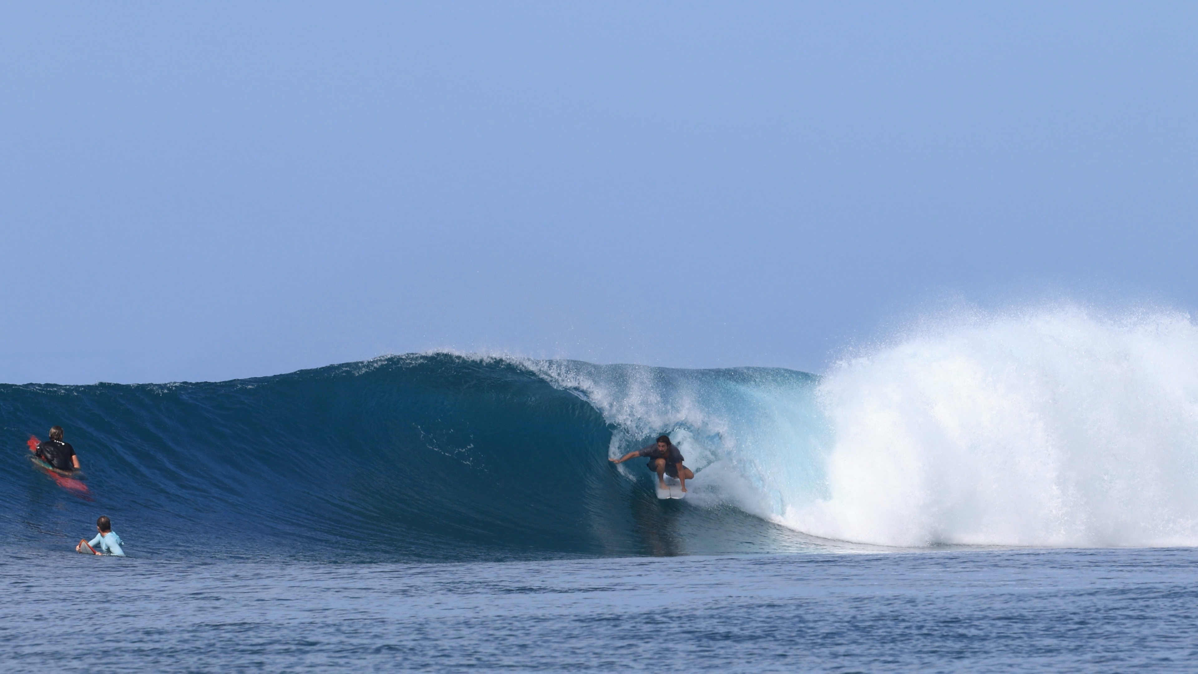 Joe Bouchard surfing
